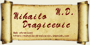 Mihailo Dragičević vizit kartica